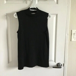 NYGAD Sleeveless Mock Neck KnitTurtleneck Sweater Vest Light SZ L